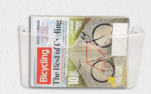 Vista 13 de Simple Houseware soporte de plástico archivador de pared Claro