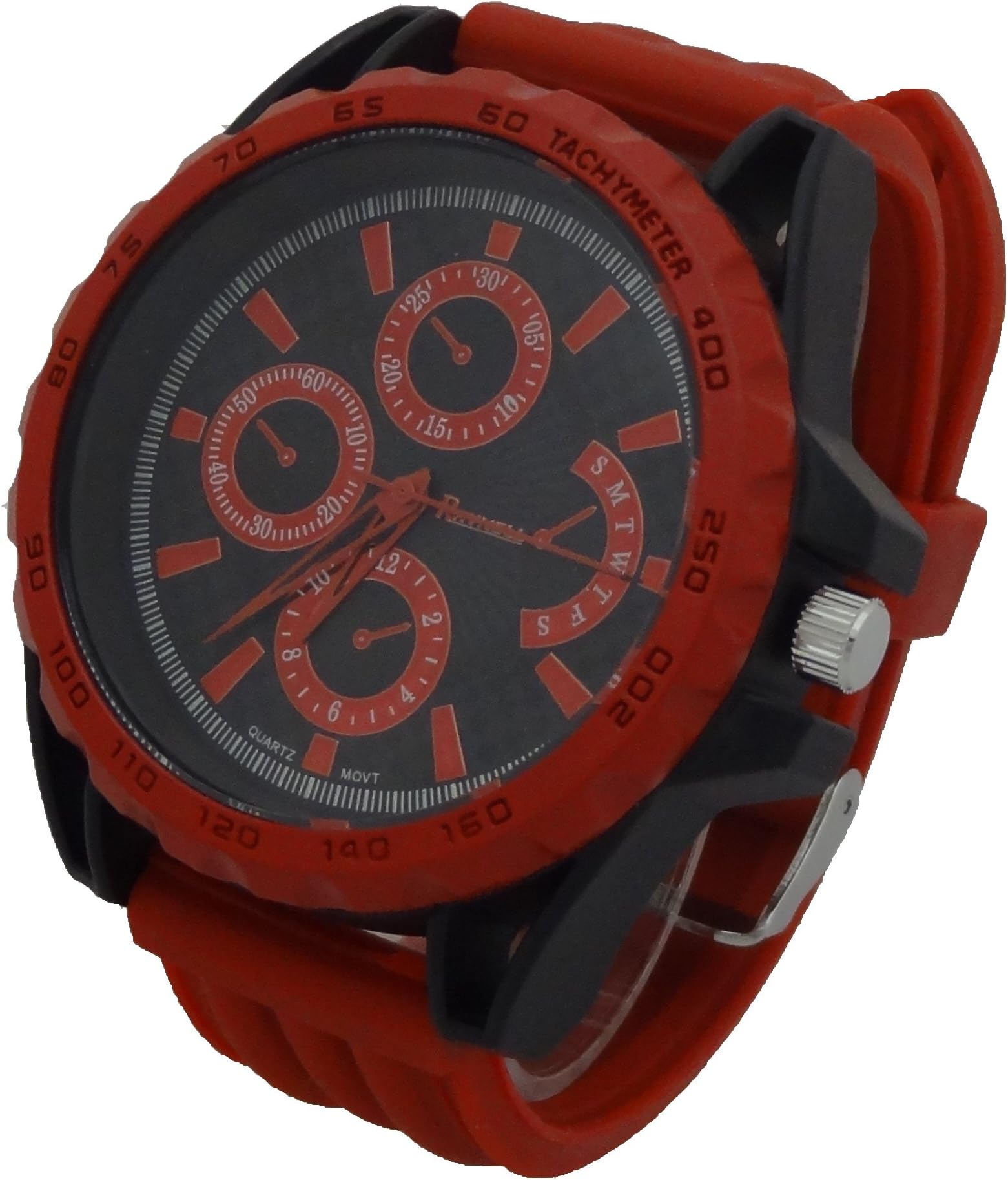 Raynell Men Quartz Alloy Metal Case with Silicon Band