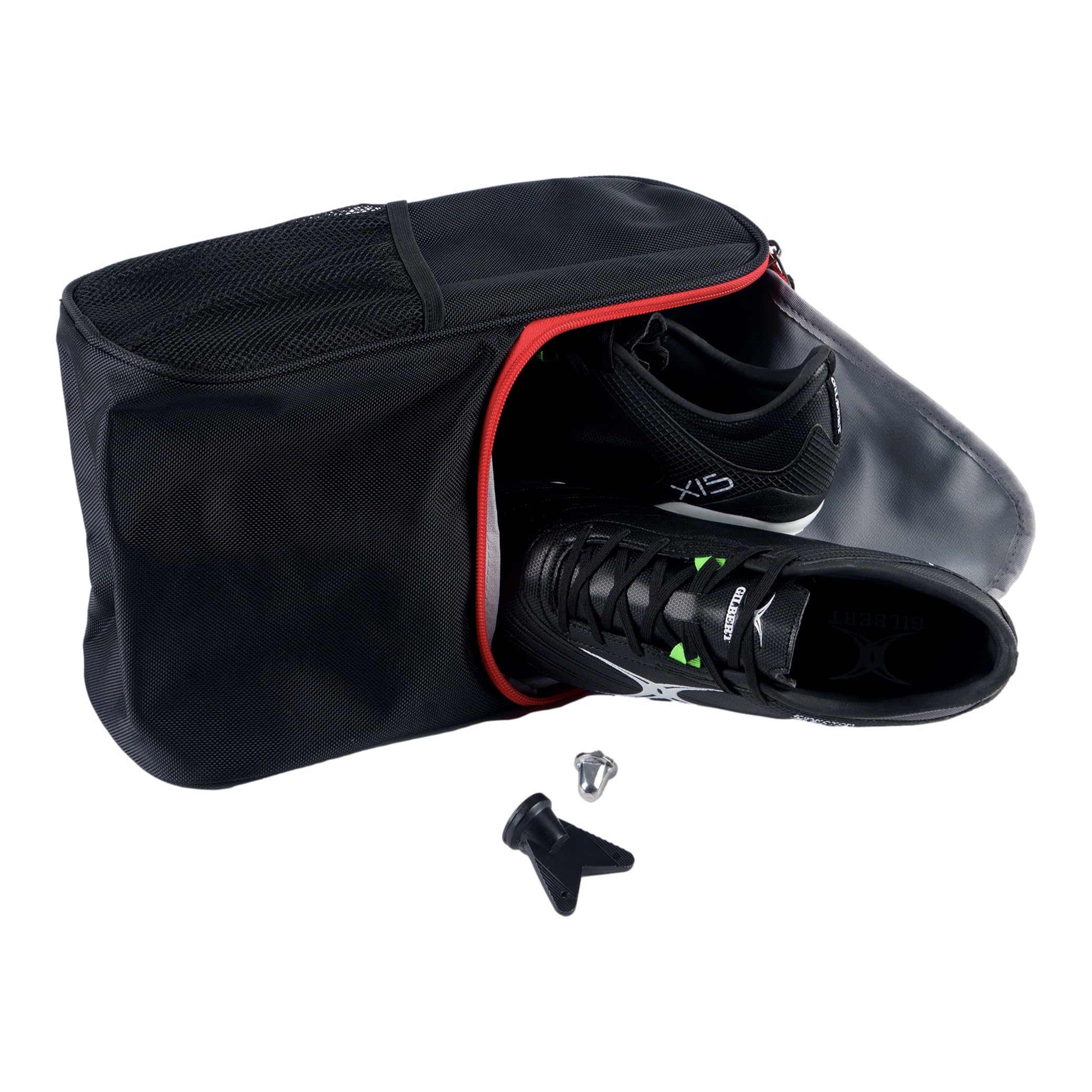 Gilbert Borsa Per Scarpe Club V4 – Rugby, Sacca Attrezzatura Con Tasca Laterale, Nuova Versione 2022/23