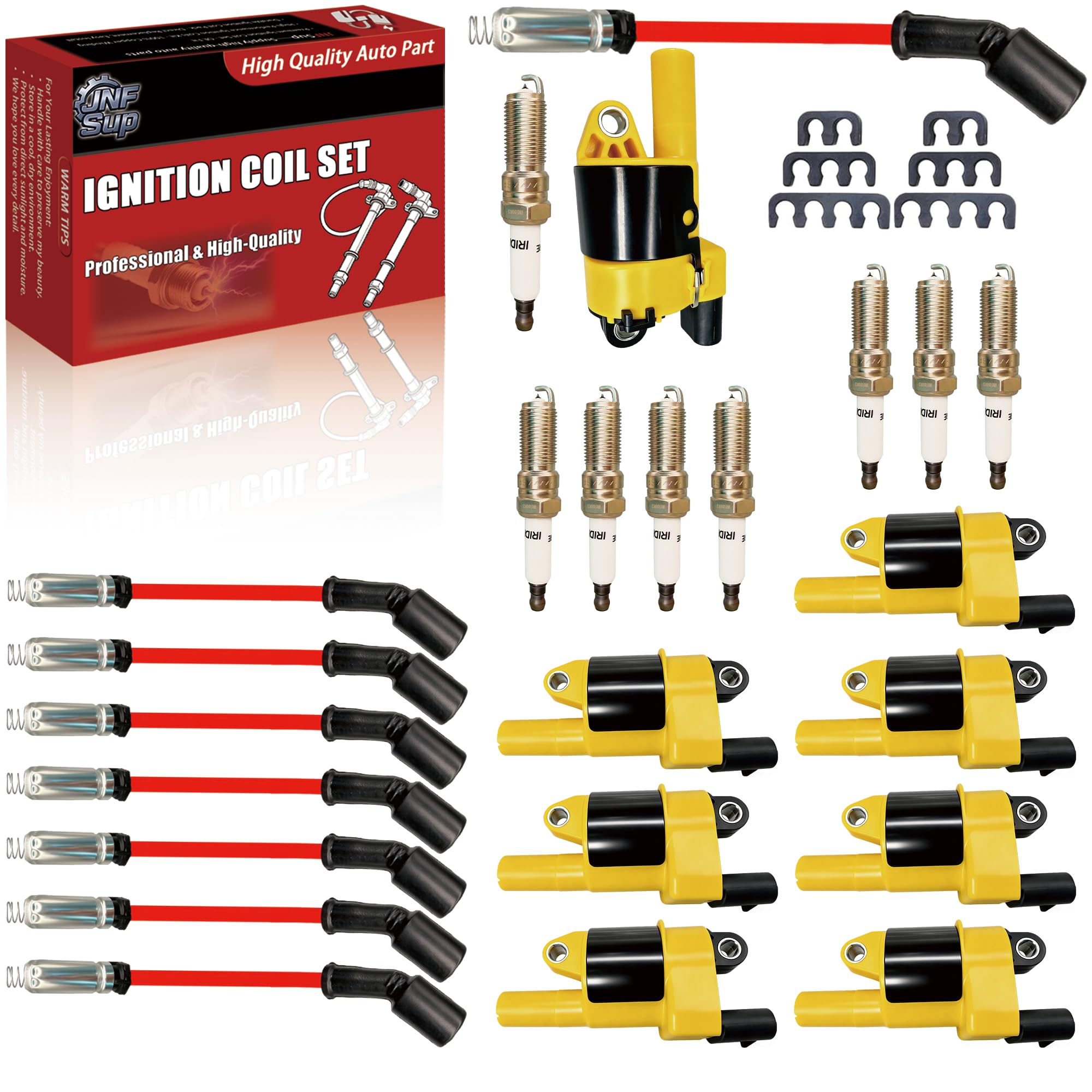 Photo 1 of JNFSup Ignition Coil and Spark Plug Set for Chevy/GMC V8
