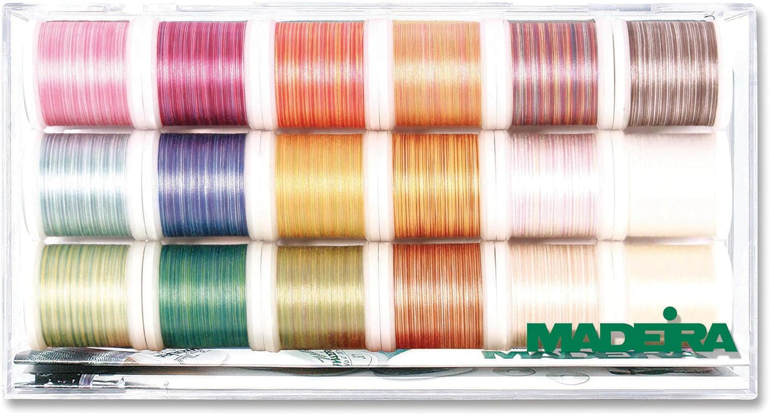 Madeira Cotona 50 Clear Box 18ct Thread Set, Multi