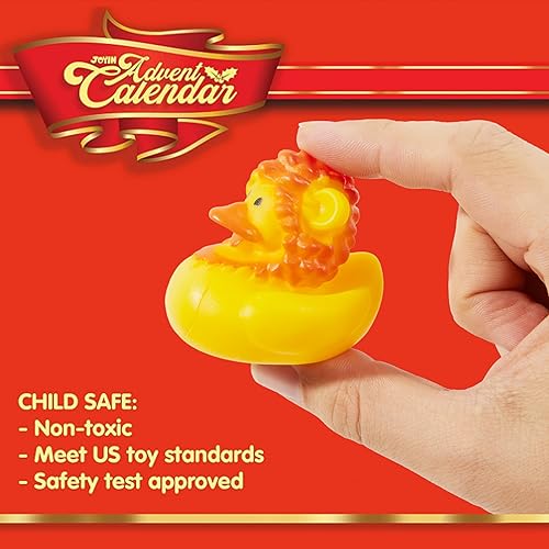 Miniatura 5 de JOYIN Calendario de Adviento de Navidad de 24 días 2023 con 24 patos de goma diferentes para niños, calendario de Adviento de cuenta regresiva de 24