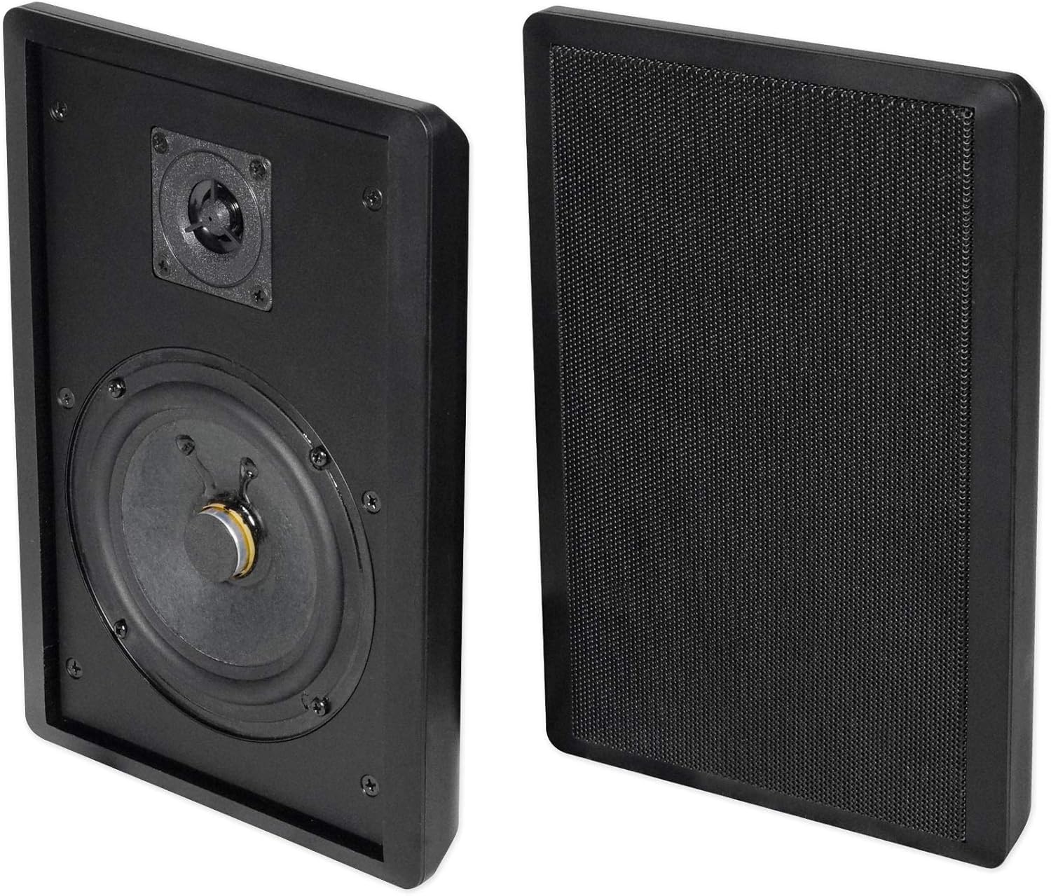 Rockville RockSlim 70B speakers mounted on a wall