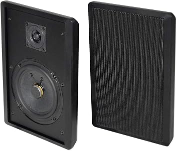 Rockville RockSlim 70B Black 5.25 70V Commercial Restaurant Speakers, Pair