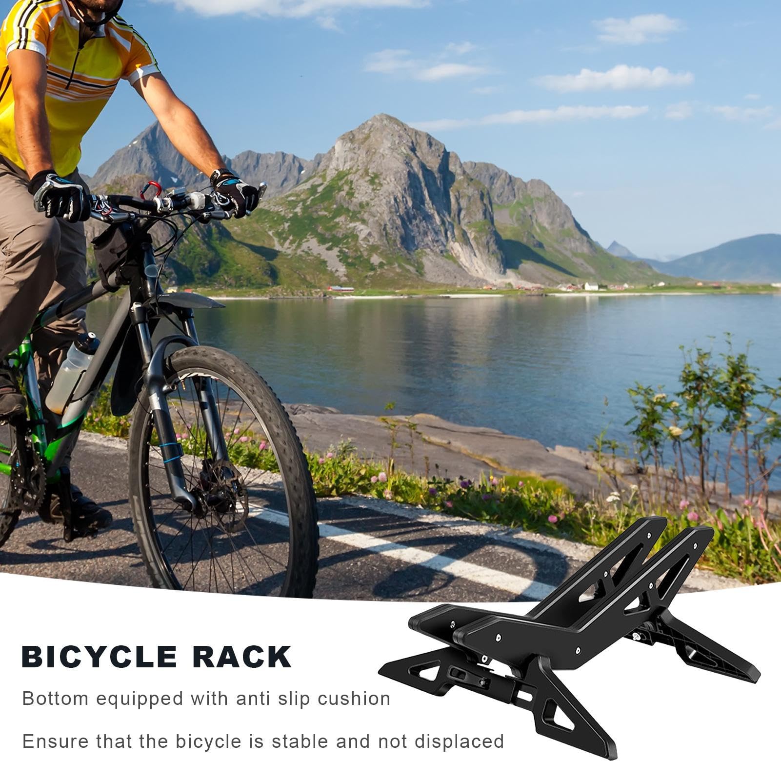 Soporte De Bicicleta para Suelo Almacenamiento De Ancho Ajustable 2,5-7,6 | Almacenamiento Interior Para Bicicletas Para Aparcamiento Interior Mantenimiento Neumaticos Scooter Garaje Apartament