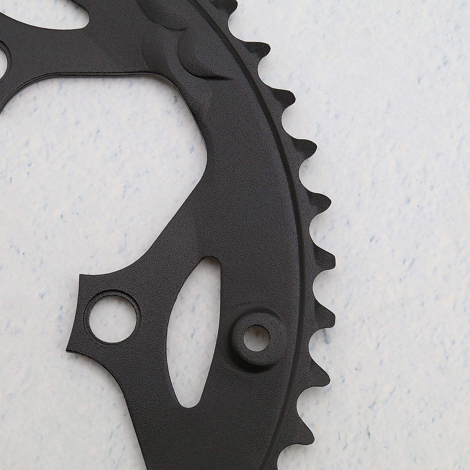 Create idea Corone per bicicletta 34T / 50T 110BCD 5 fori per bullone per bici da strada a 9 velocit¨¤ a 10 velocit¨¤ Accessori di ricambio per ciclismo in alluminio nero