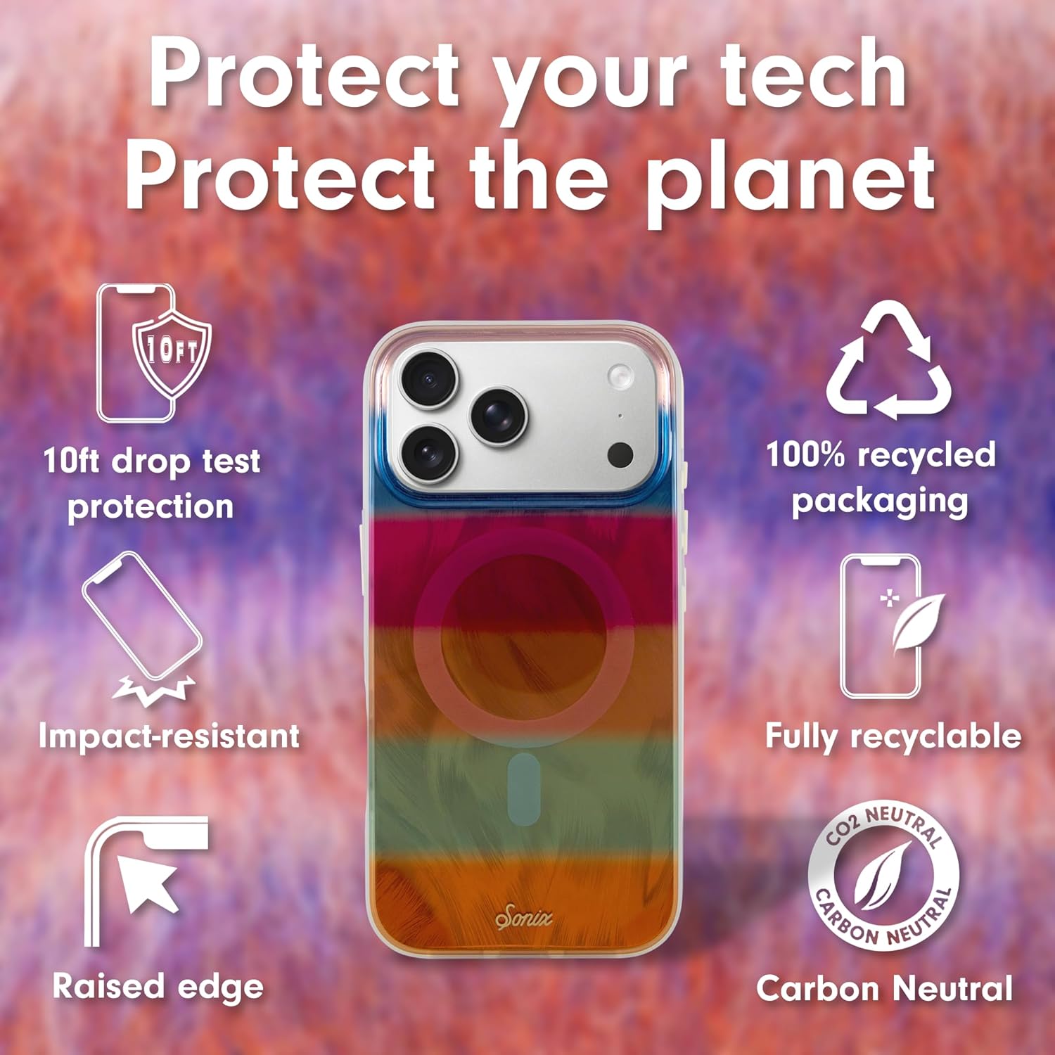 Sonix Case for iPhone 17 Pro | Compatible with MagSafe | 10ft Drop Tested | Sweater Stripes - Image 4