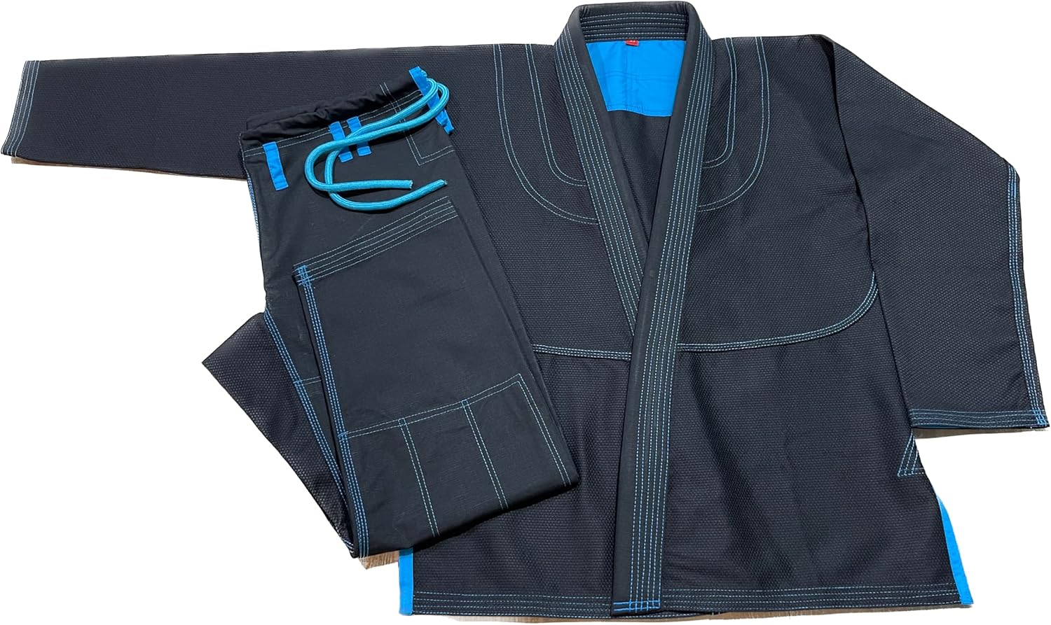 Bjj Gi Jiu Jitsu With Teal Stitch Bjj Gi Jiu Jitsu Kimonos Gi 100% Cotton Perl Weave 450GSM