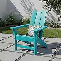 Vista 2 de Shine Company Coastal Modern - Silla Adirondack para todo tipo de clima, Aruba