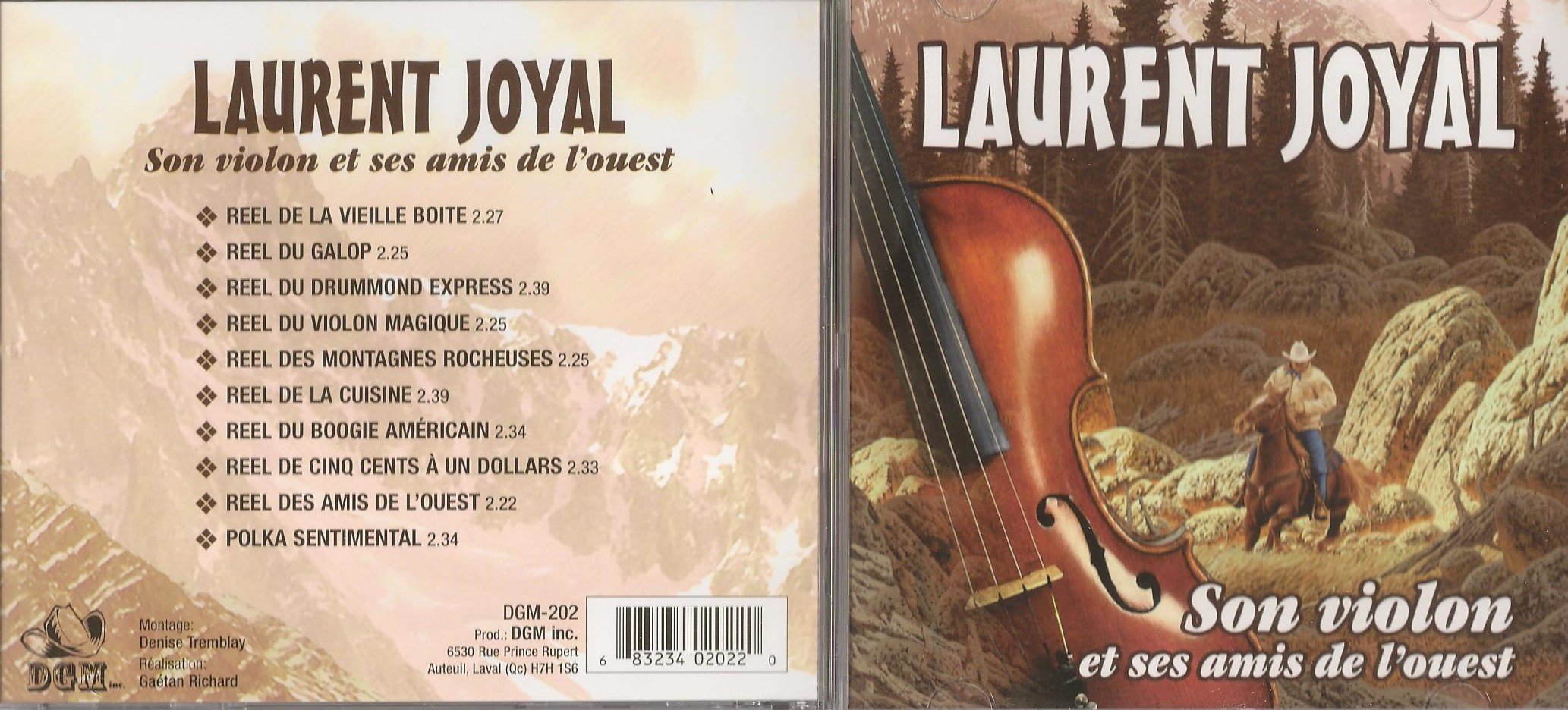 Laurent Joyal - Son Violon et ses Amis de L'Ouest (10 Titres, DGM) [Audio CD]