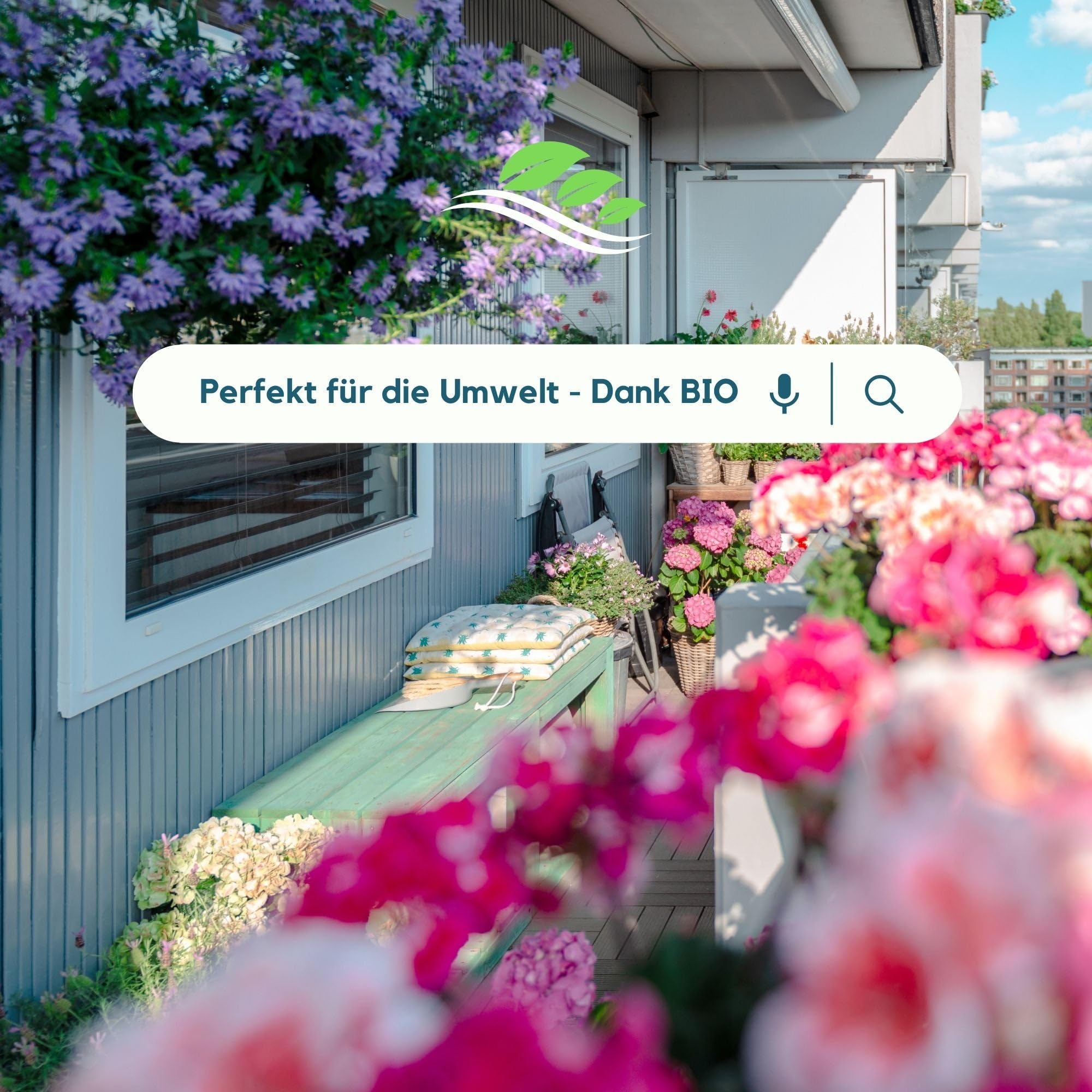 Blütenzauber Bio-Dünger für Balkon- & Kübelpflanzen – 100% Pflanzlich, Organischer NPK-Dünger (7-3-10) mit Spurennährstoffen & Mikroorganismen – Wachstums- & Blütephase – Made in Germany 20Kg