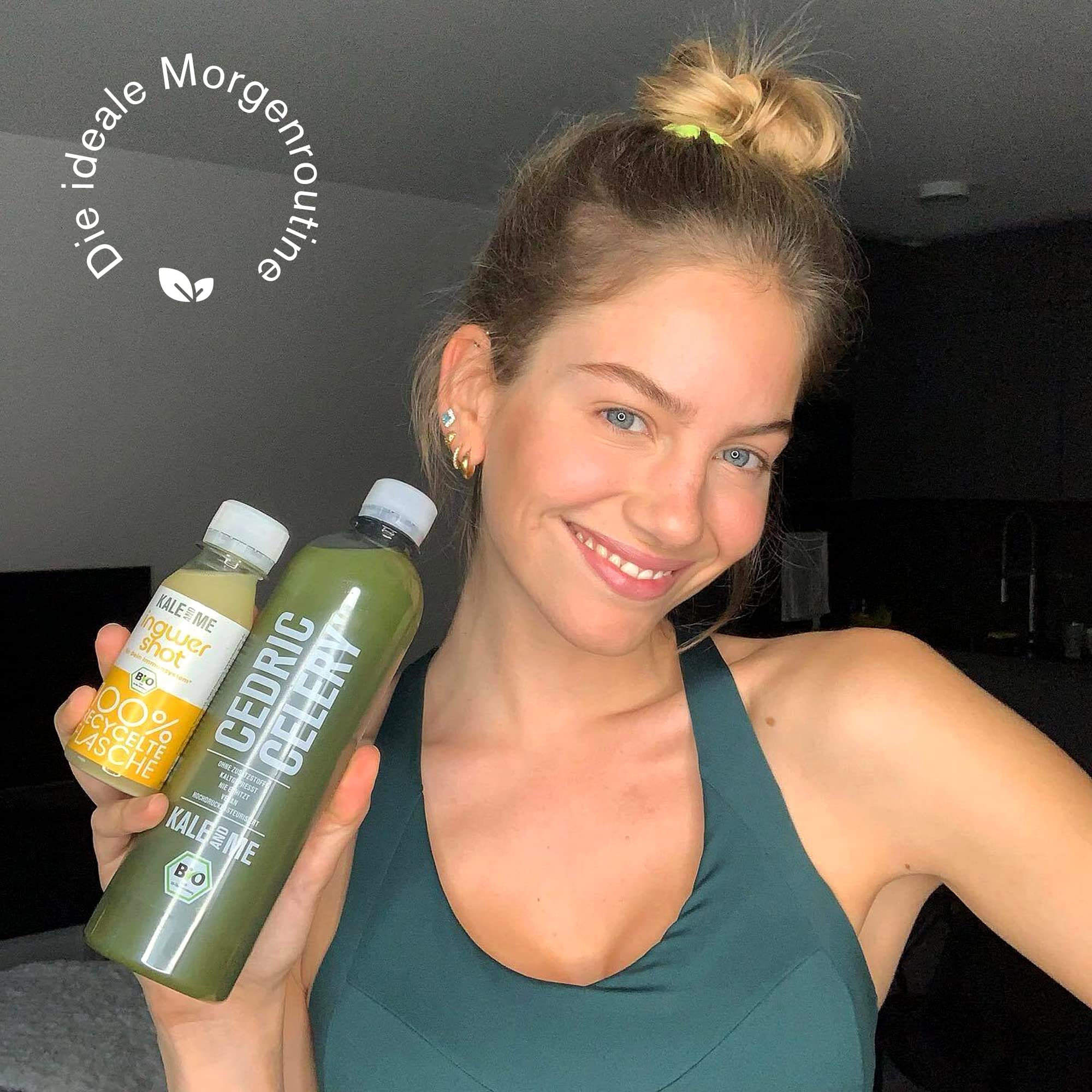 Kale&Me Selleriekur 21 Tage – 21 Flaschen mit je 320 ml – kaltgepresster Bio Selleriesaft mit Zitrone – vegan, ohne Zusatz- & Konservierungsstoffe – natürliche Kaliumquelle, reich an Mikronährstoffen