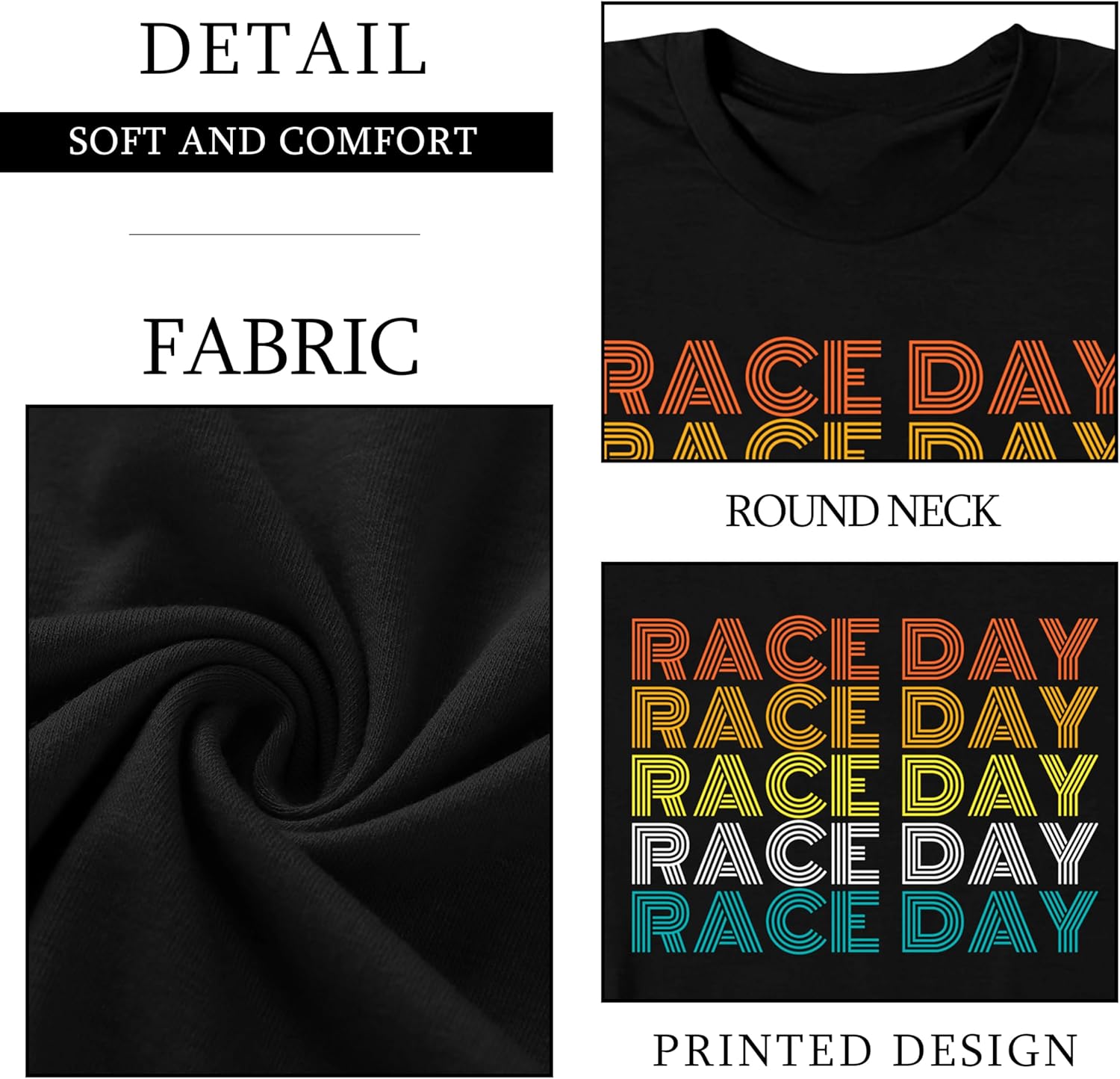 Womens Racing Shirt Race Day T-Shirt Racing Lover Tshirt Racing Gifts Tops Race Mom Short Sleeve Shirt - Image 5