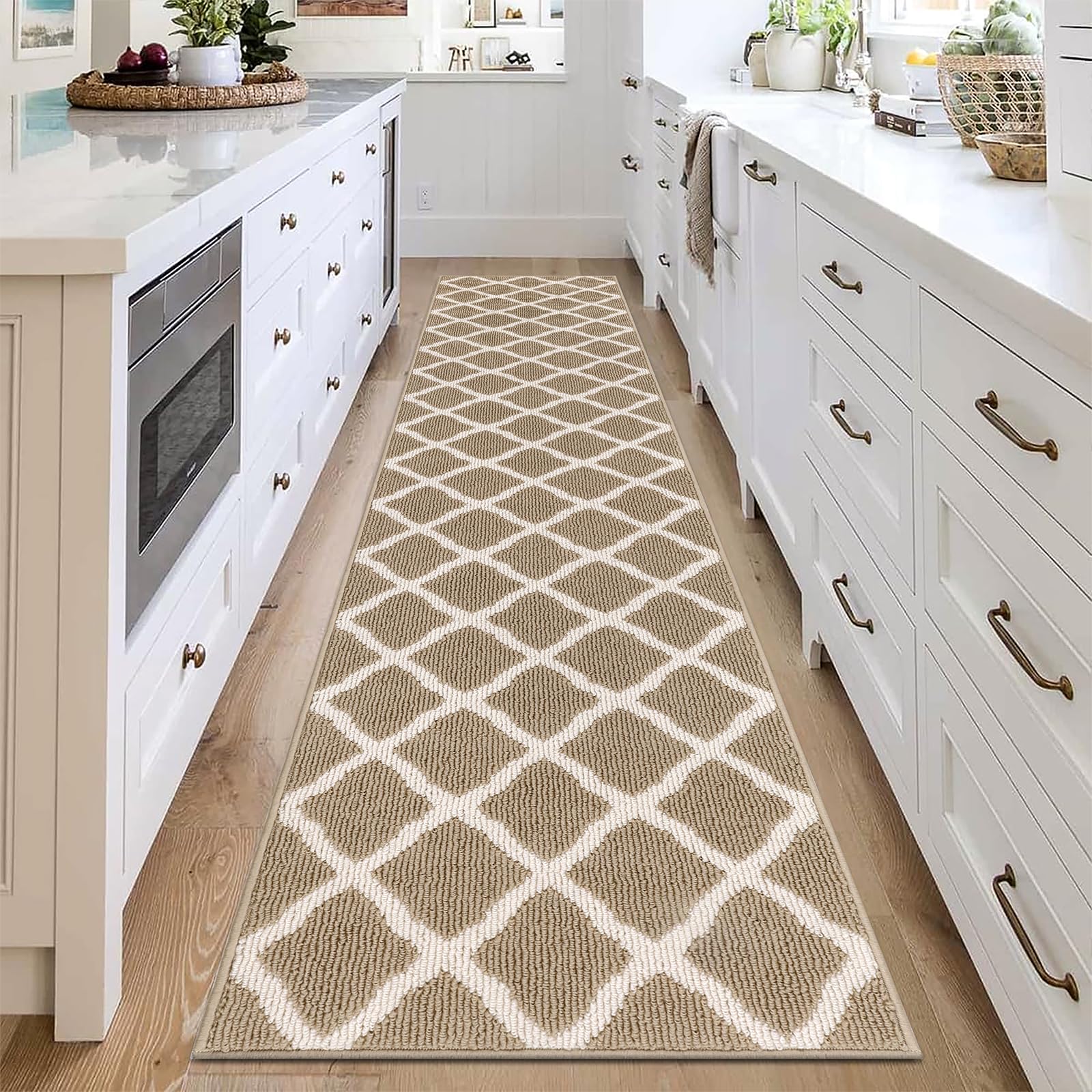 SHACOS Runner Rugs 2x8 ft Kitchen Entrance Hallway Rug Runner Non Slip Washable Dirt Trapper Stain Resistant Entryway Runner Indoor Carpet Runners