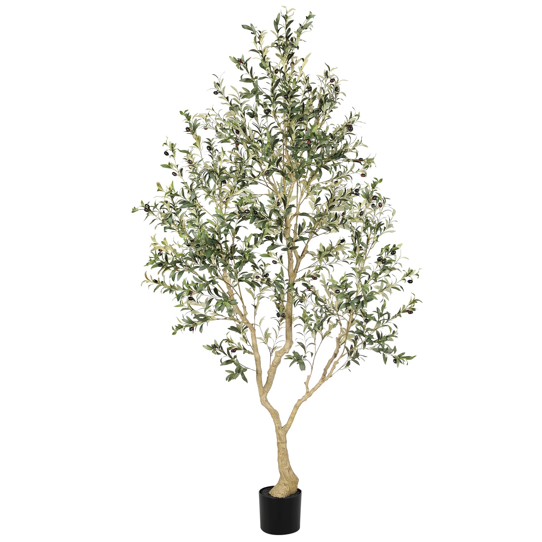 LYERSE 8ft Faux Olive Tree