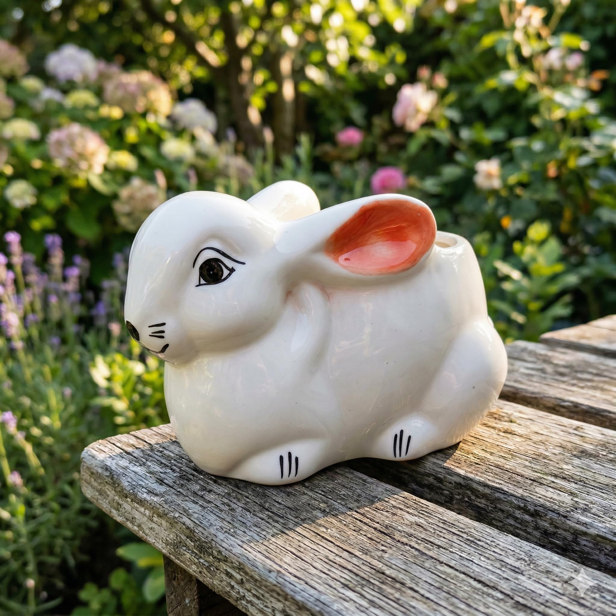 Rabbit Shape Ceramic Planter Pot for Indoor Plants | Decorative