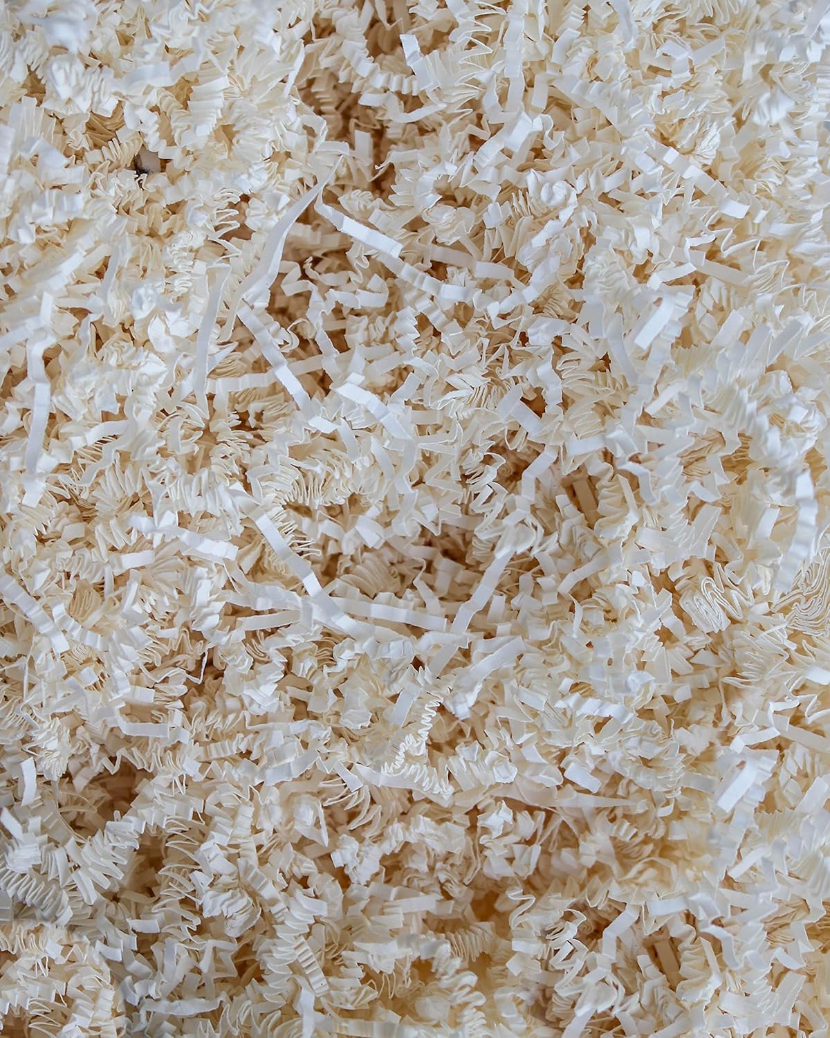 Alvika - 100 Grams - Beige/Cream - Soft & Thin Crinkle Cut Paper Shred Filler great for Gift Wrapping, Basket Filling, Birthdays, Weddings, Anniversaries, Valentines Day, and other occasions-image-36