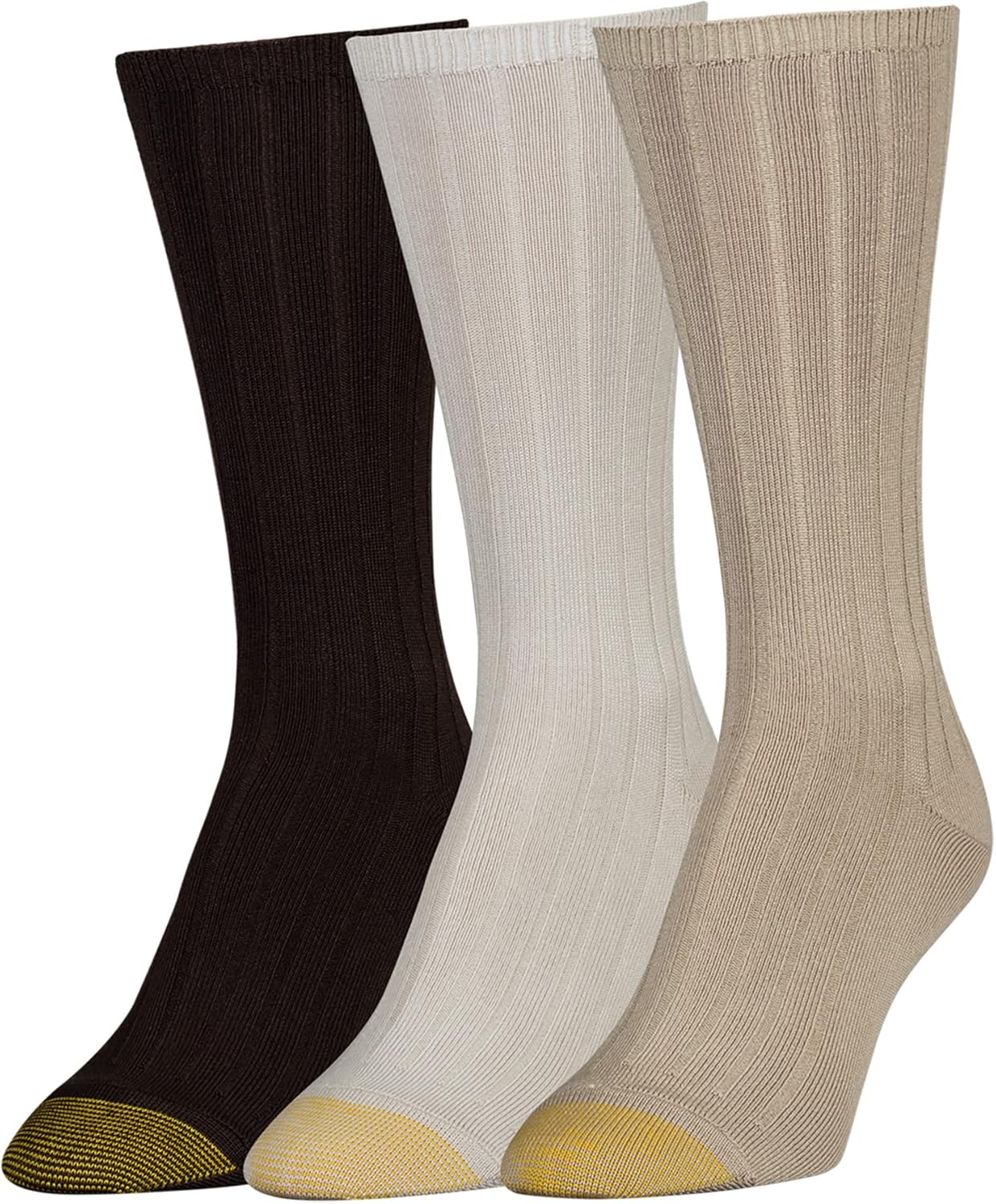 Gold Toe Women's Verona Crew Socks, 3-Pairs