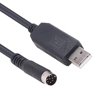 USB MD 8P RS-232 Serial Adapter Cable for Rockwell AB MicroLogix 1400 PLC Programming 1761-CBL FT231XS Chip