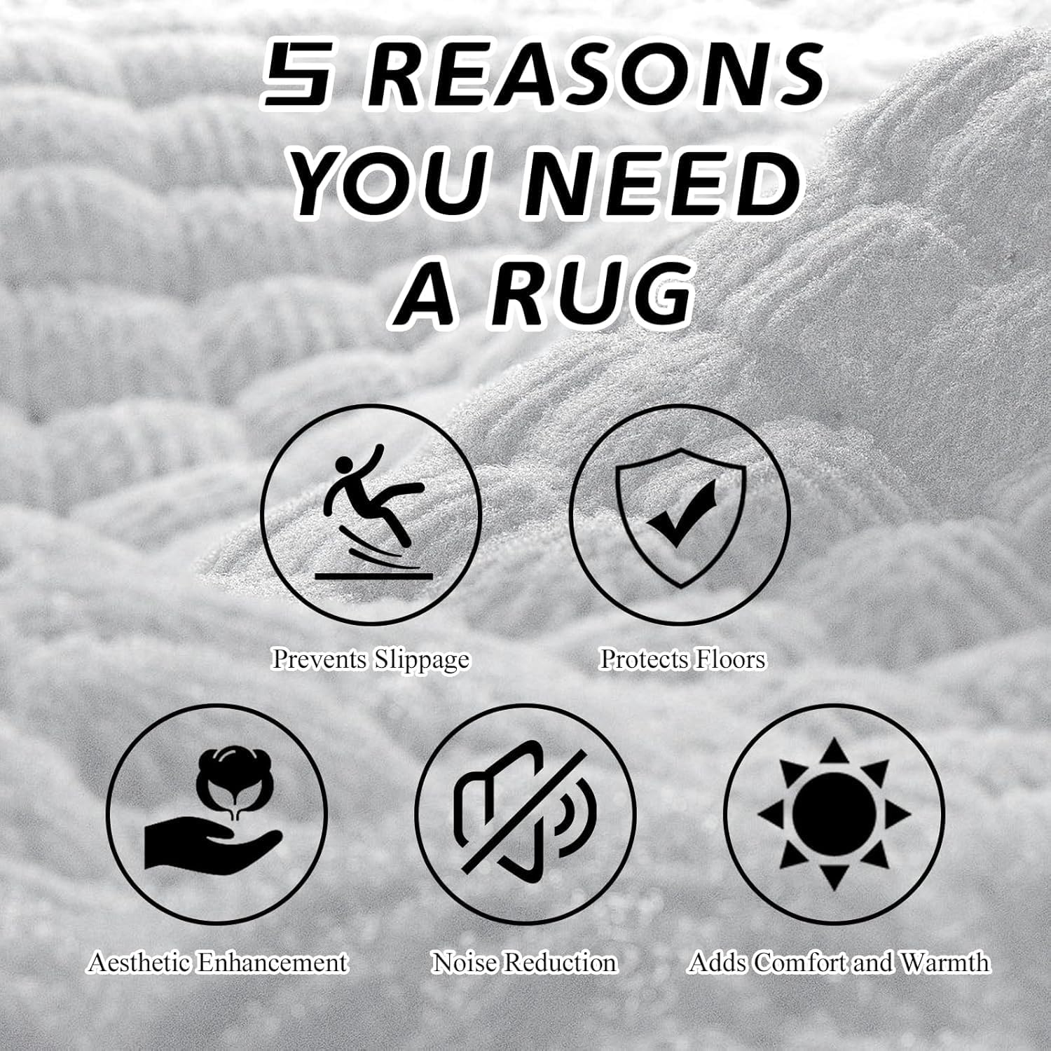 Washable Area Rug, Non-Slip Rugs for Living Room, Low Pile Bordered Rugs, Large Print Rubber Backing Indoor Carpet for Home Decor Bedroom Nursery Dining Room