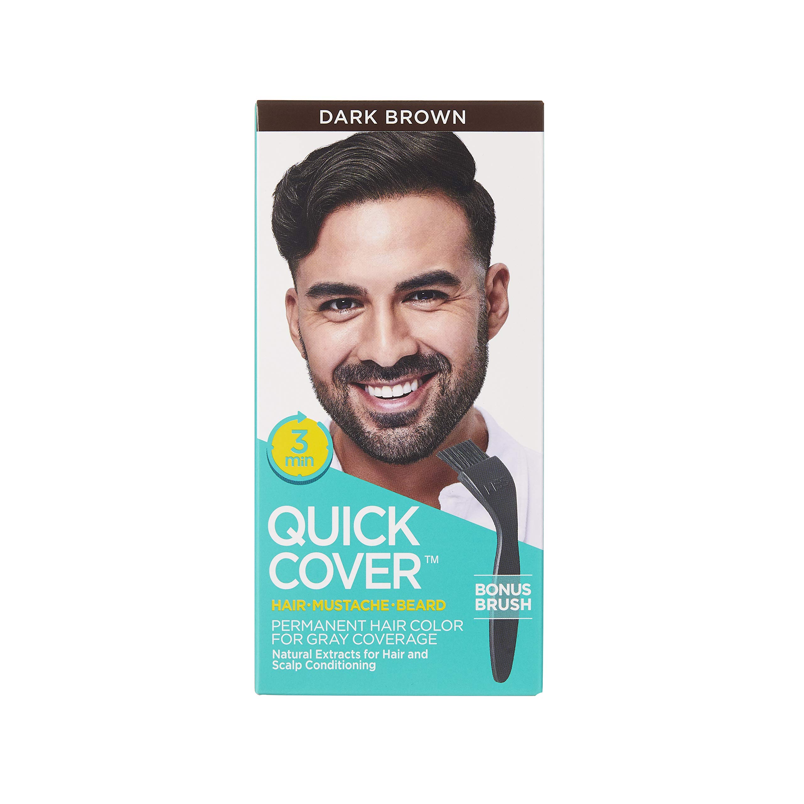 Quick Cover Hair Colour For Men Qmc04, Dark Brown