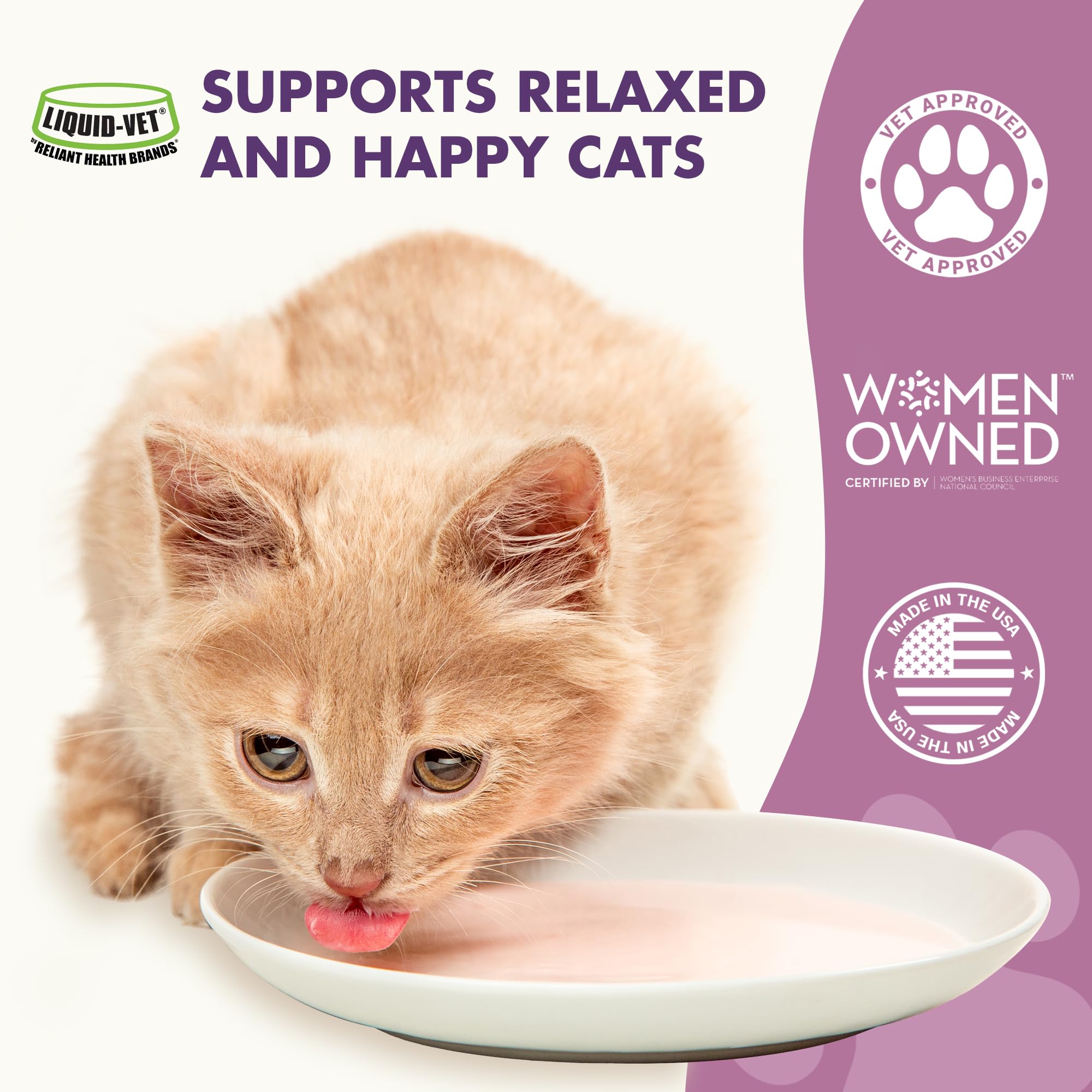 LIQUID-VET Advanced Cat Calming Care Formula with Chamomile & L-Theanine – Ultimate Cat Calm and Solution for Daily Mental Support and Relaxation - image 3