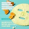 Mascarilla facial de burbujas de cúrcuma, limpieza profunda antiedad y revitalizante, para piel opaca y cansada (5 unidades) 7
