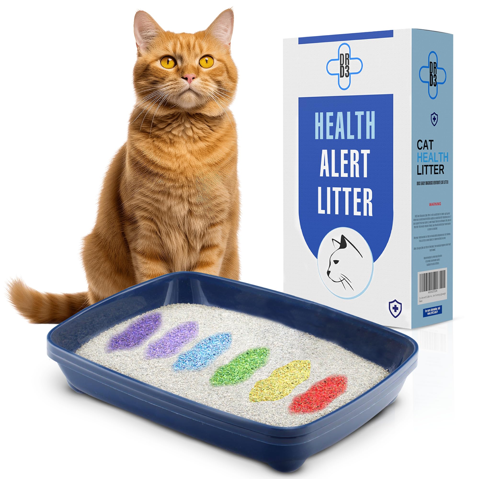 6 Color Health Monitoring Cat Litter - Clumping - Track Your Cat's Health