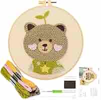 Kit Ricamo A Punzone - Principianti Con Ago, Telaio E Filati, Motivo Margherita - Foto 11