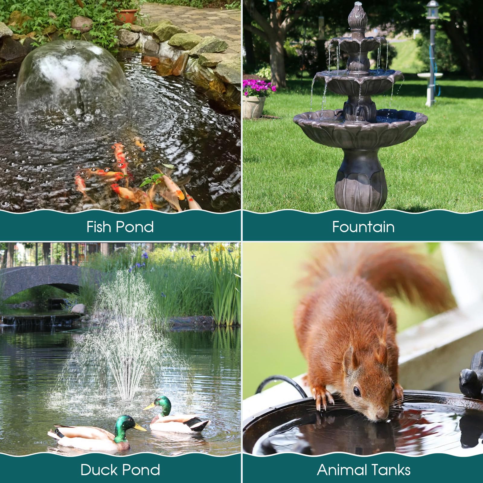 Antfraer 55W Solar Teichfilter, Solar Springbrunnenpumpe mit Teichfilter Kit Einstellbarer Durchfluss, Teichfilterbox mit Filtermedien für Außenteiche Fischtank Pool Wasserfall Koi Teich Wasserspiele