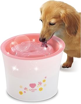 Amazon ジェックス ピュアクリスタル 小型犬用 ガーリーピンク フィルター式 循環式 給水器 ジェックス 水入れ ウォーターボトル 通販