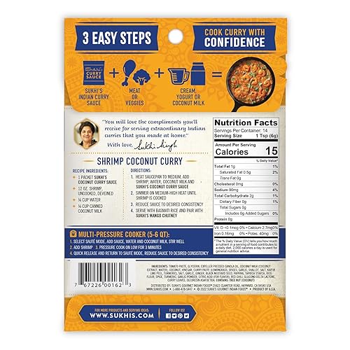 Miniatura 9 de Sukhis Salsa de adobo india sin gluten Tandoori 3 onzas paquete de 6  el embalaje puede variar