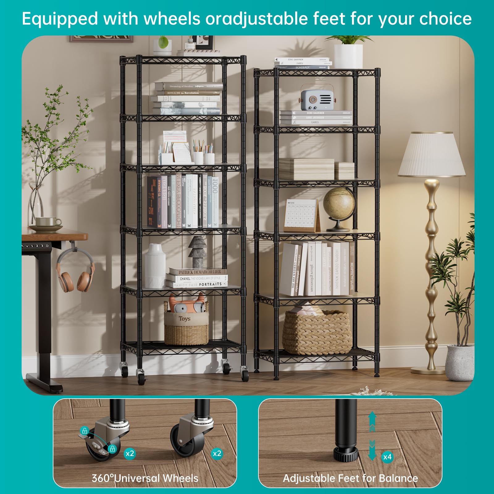 ❤️さ～6点❤️3段ラック他⭐87-110-188-190-191-193 Amazon.com: SINGAYE 6 Shelves Storage Shelf Wire Shelving Unit