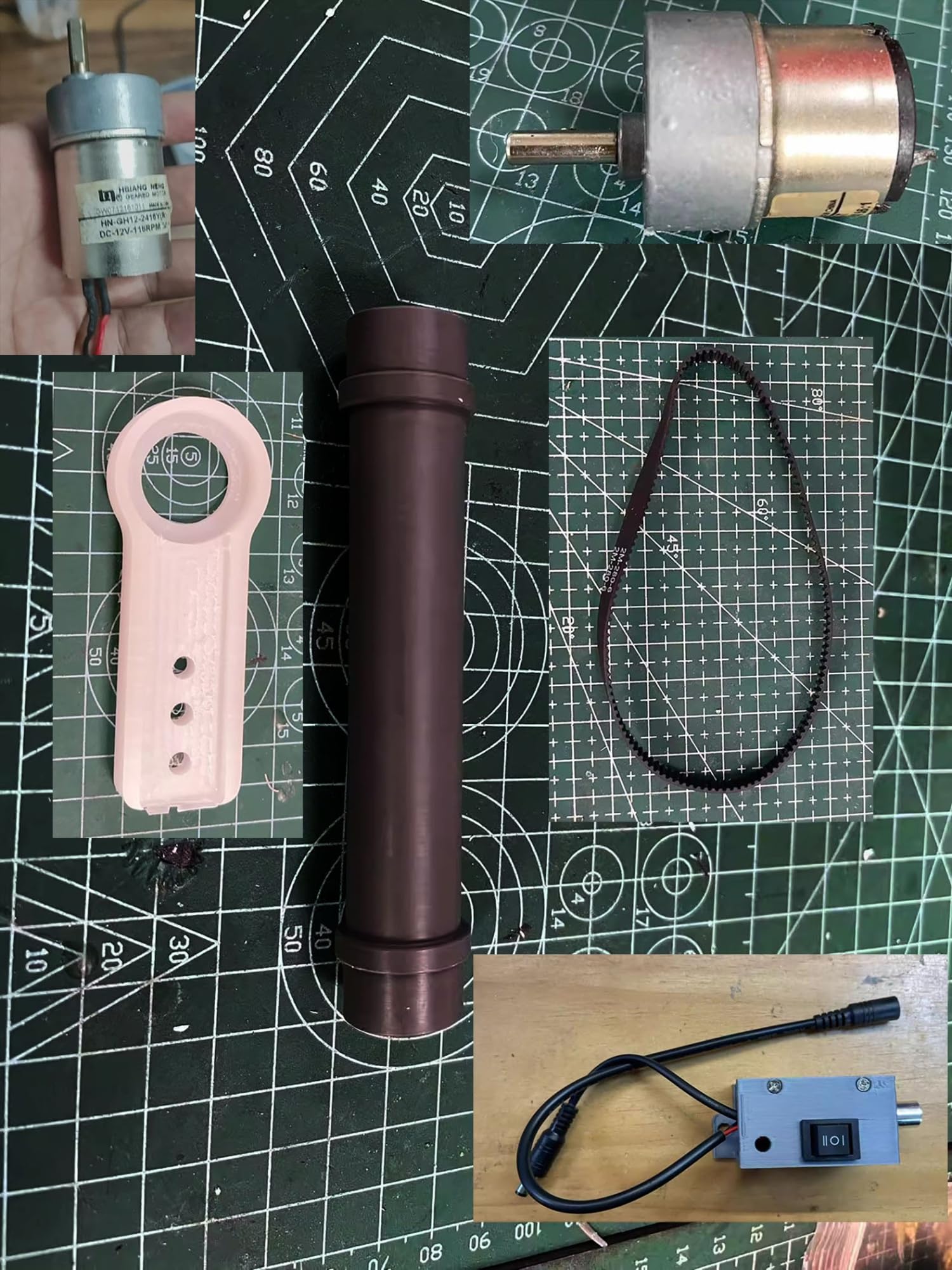 Accessori per nastri trasportatori elettrici, puleggia sincrona per parti di riparazione dell'albero motore e staffa, migliorano prestazioni e durata