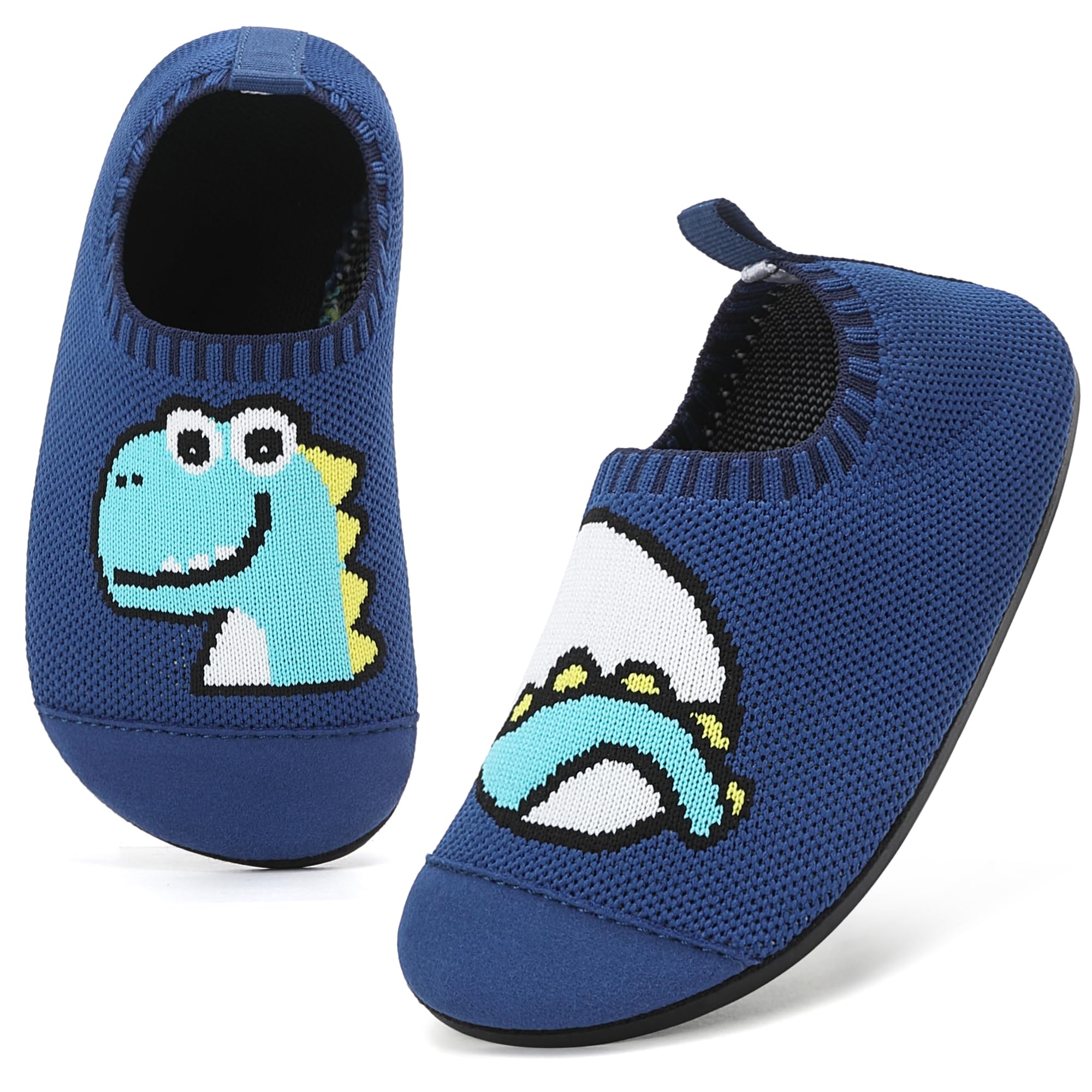 VOLHAL Hausschuhe Kinder Junge Leichte Rutschfeste Indoor Pantoffeln Mädchen Weich barfuss für Lauflernschuhe Kindergarten Slippers