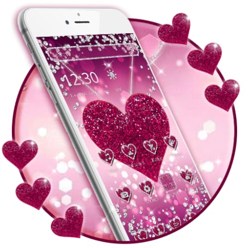 Sparkling Pink Heart Theme