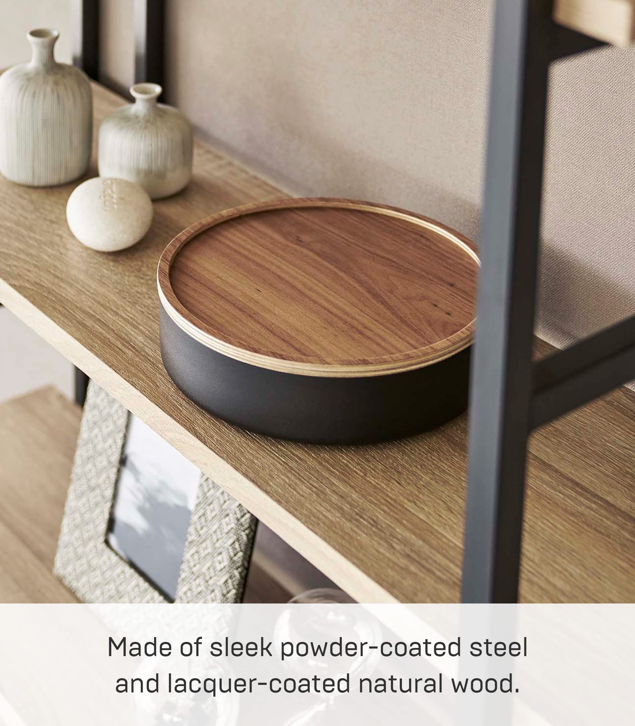 Yamazaki Home Rin Round Storage Case, Snacks, Toy, Or Craft