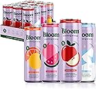 Bloom Nutrition Sparkling Energy Drink - Apple Crisp / Glacier Crush Variety Pack - Natural Caffeine, Zero Sugar, 180mg Caffeine - Antioxidant-Rich with Green Coffee Bean, Green Tea Extract, Prebiotics - 12oz 12 Pack