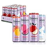 Bloom Nutrition Sparkling Energy Drink - Apple Crisp / Glacier Crush Variety Pack - Natural Caffeine, Zero Sugar, 180mg Caffeine - Antioxidant-Rich with Green Coffee Bean, Green Tea Extract, Prebiotics - 12oz 12 Pack