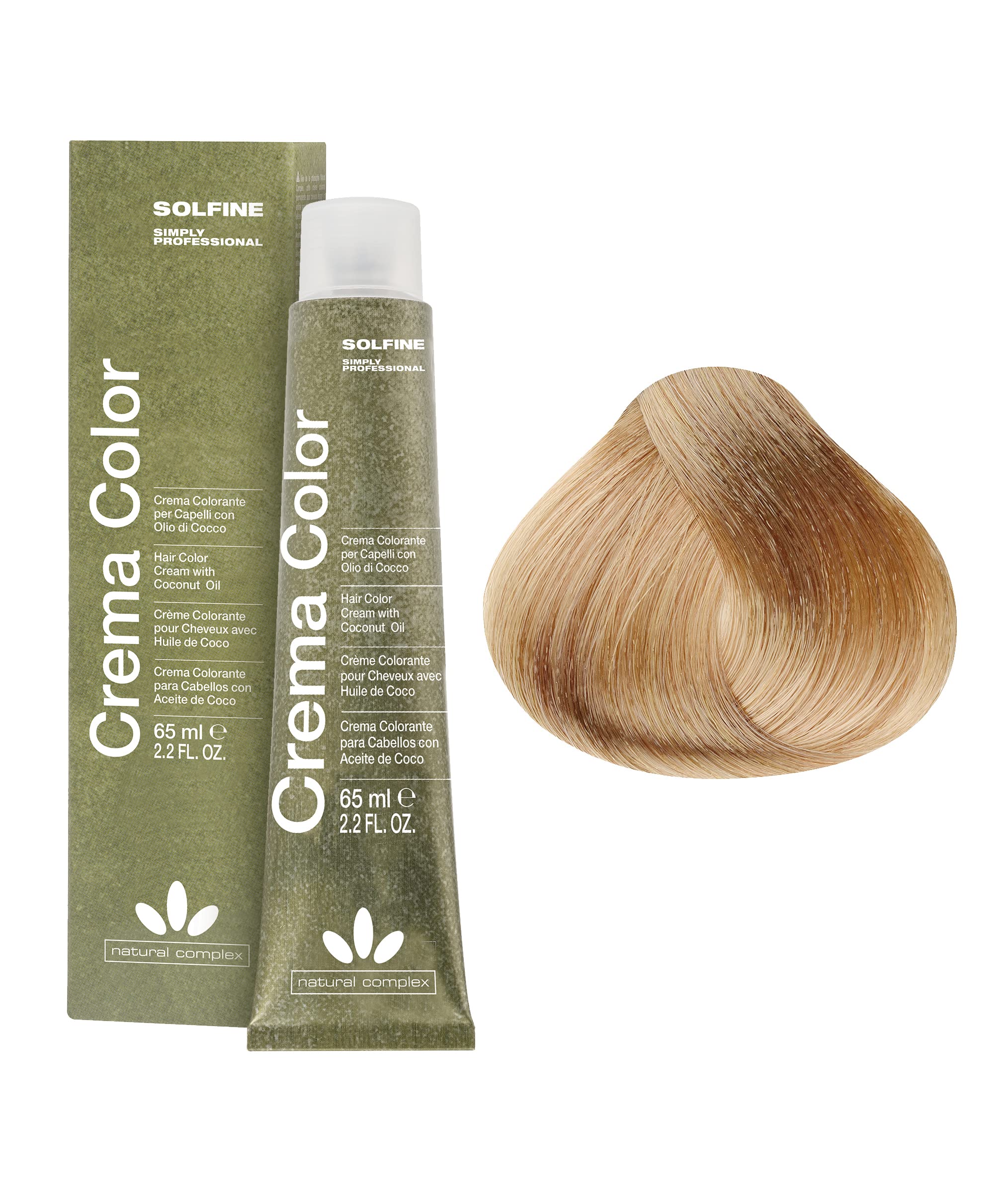 Crema Color Permanent Hair Color 65 ml, 10N Swedish Blonde - 1