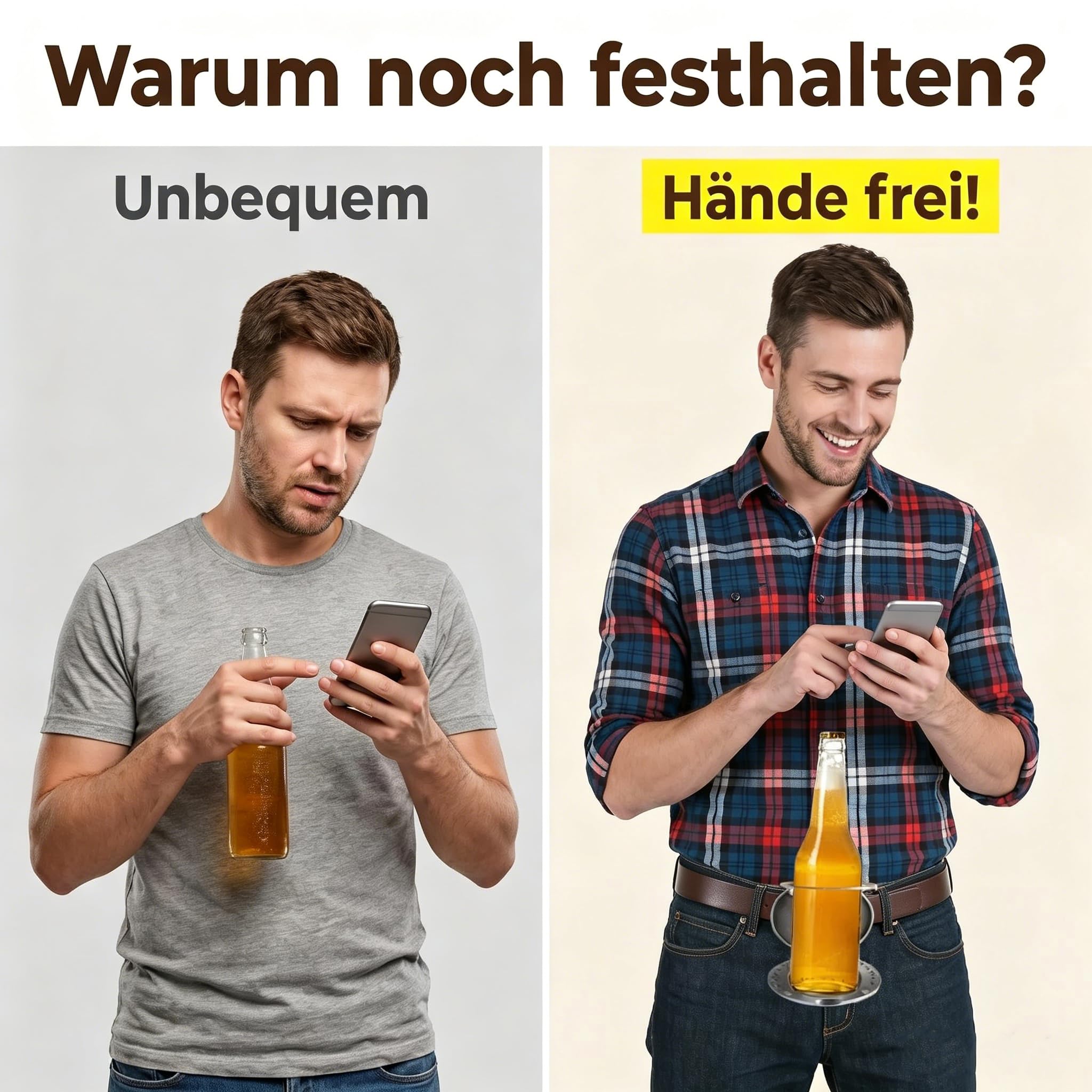 Flaschenschnalle, Gürtelschnalle Beer Buckle Mit Bierhalter Bierkopfgürtel Flaschenschnalle, Bier, Gürtelschnalle Mit Bierhalter Für Flaschen Und Dosen, Geschenk Für Männer