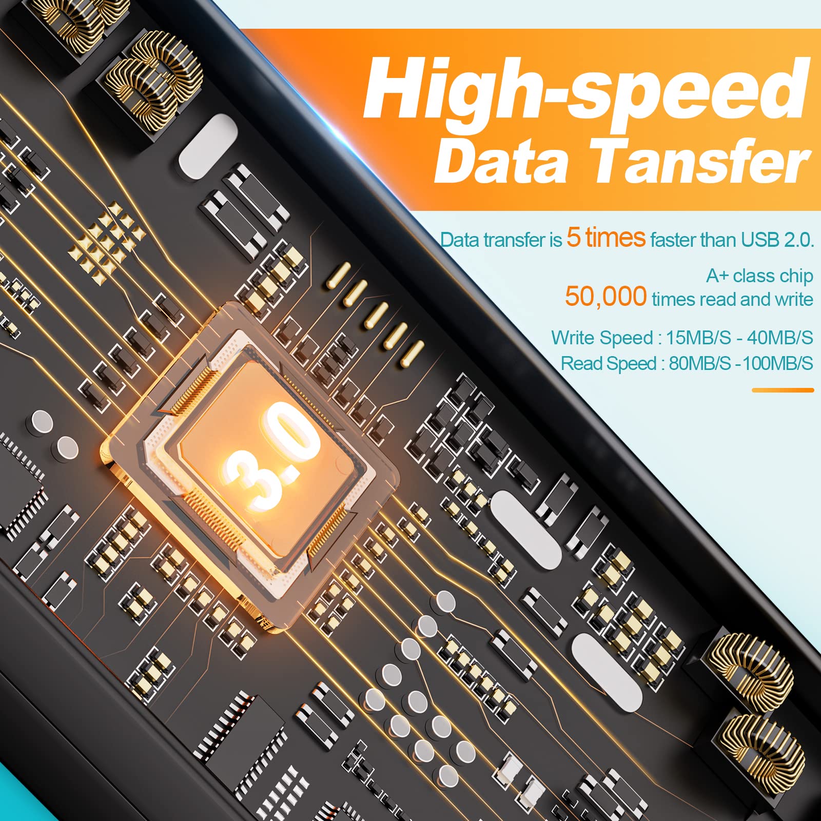 Paquete de 10 unidades de memoria USB 3.0 de 8 GB, unidades de memoria giratoria para almacenamiento de datos 7
