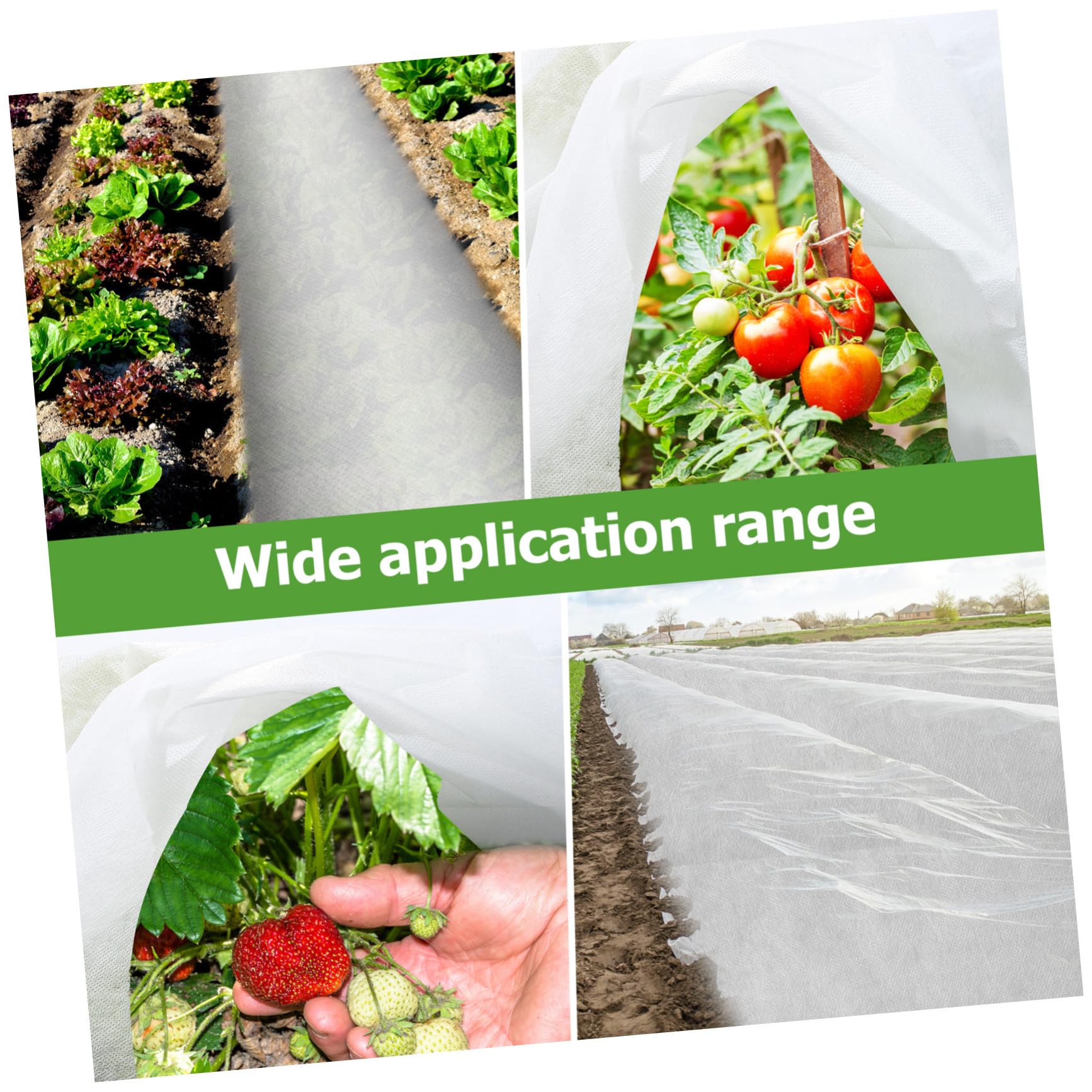 Voile D’hivernage pour Plantes Non Tissé 2 Pièces, Blanc, Réutilisable