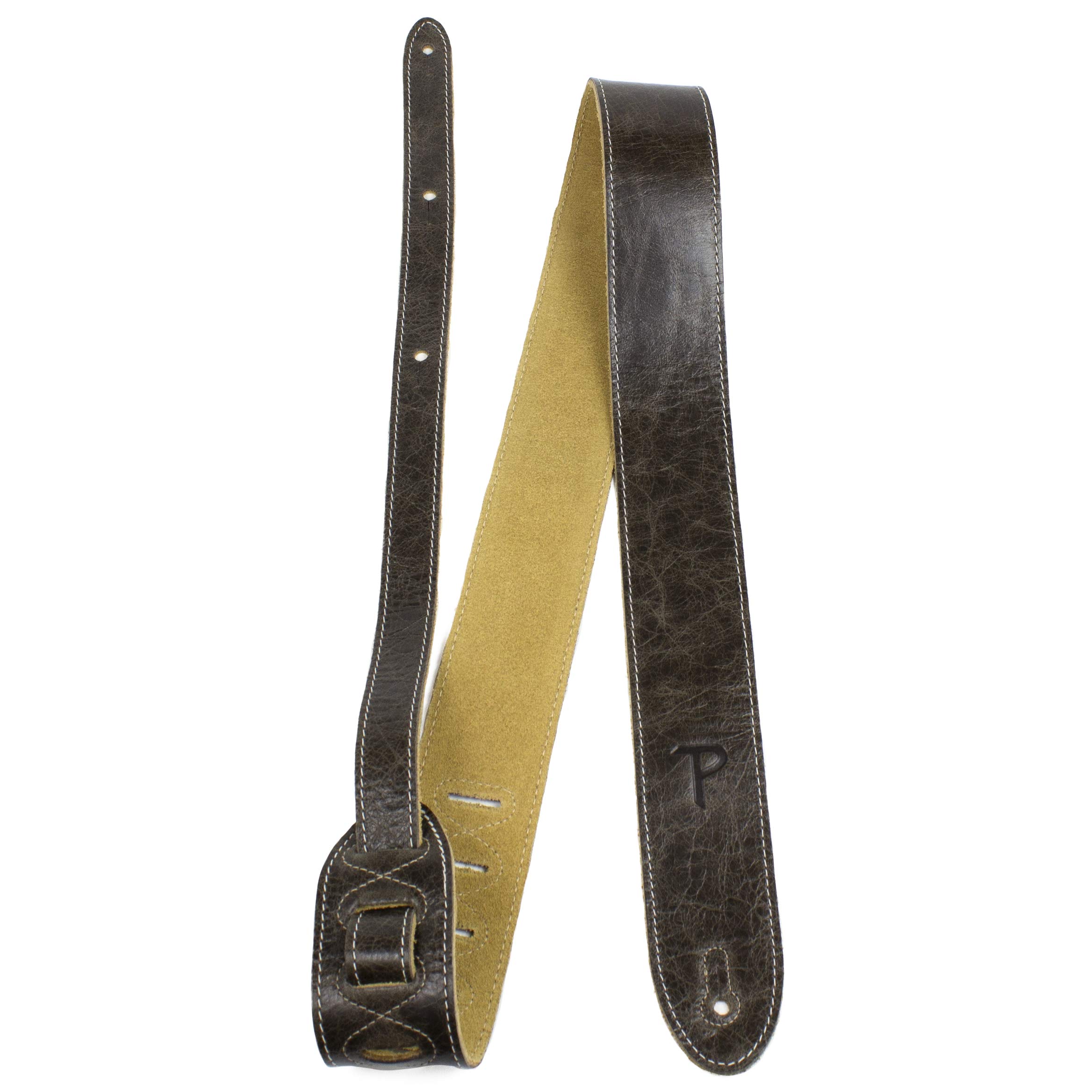 Perri's Leathers Ltd. - Tahalí ancho ajustable de cuero italiano de primera calidad
