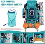 Bseash 70L (65+5) Waterproof Hiking Camping Backpack with Rain Cover, Outdoor Sport Travel Daypack for Climbing Touring