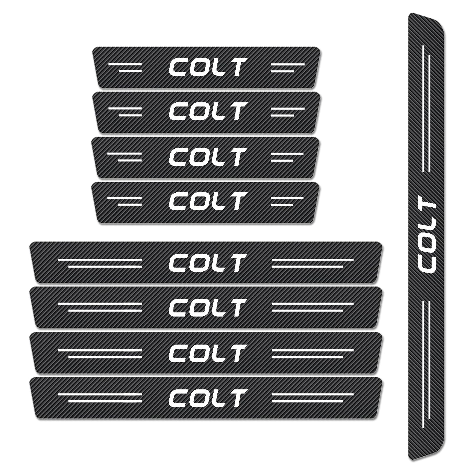 WXH97F Carbon Fiber Scuff Plates for Mitsubishi Colt