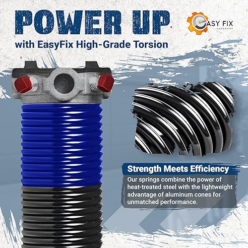 Miniatura 5 de Resorte de torsión para puerta de garaje 262x2x35 resortes para reparación de puertas de garaje  Reemplazo de heridas de mano izquierda y derecha