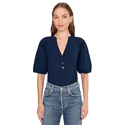 Madewell Mixy V Neck Puff T Shirts Women