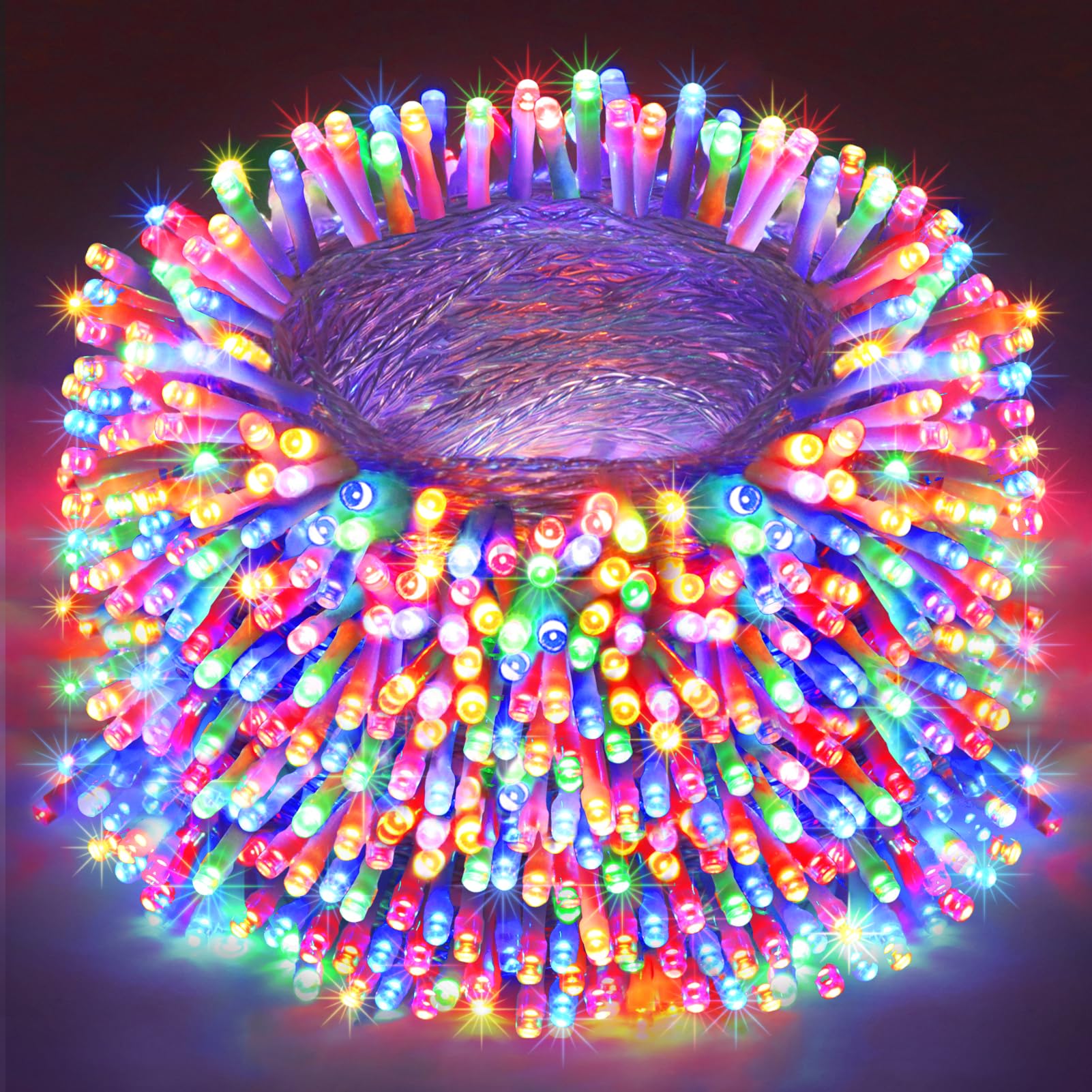 FLVOECN 120 m, 1200 LED per esterni, illuminazione natalizia per esterni, con telecomando, 12 modalità, timer, ghirlanda di Natale con illuminazione per feste, matrimoni, Pasqua, giardino, balcone