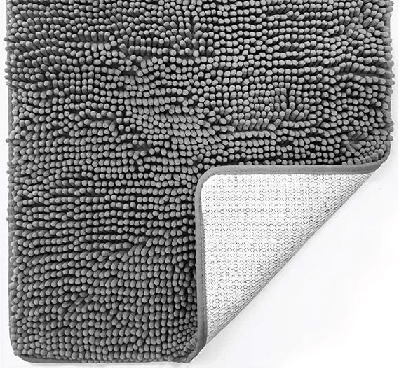 Gorilla Grip Original Luxury Chenille Bathroom Rug Mat, 36x24, Extra Soft and Absorbent Shaggy